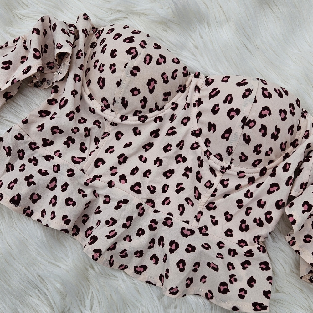 Pink Leopard Top